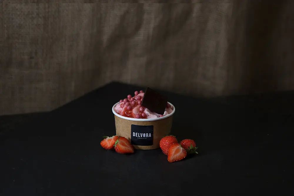 * Gelato ijs - aardbeien
