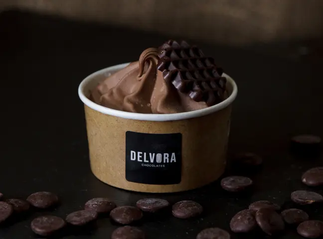 * Gelato ijs - chocolade suikerarm