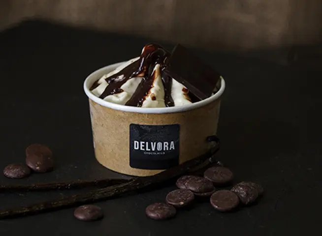 * Gelato ijs - dame blanche